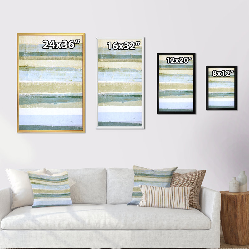 Art moderne gris et bleu II 2FL47753, Noir, H 20 po x l 12 po x P 1 po