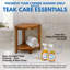 EcoDecors, 17", Teak Corner Shower Shelf, Teak shower Stool, Small Bathroom Bench, Teak Corner Shelf Storage, in EarthyTeak™-116865994