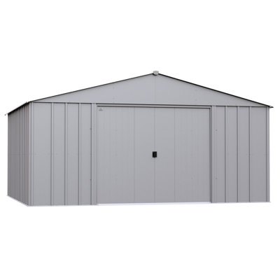 Classic Metal Shed, 14 X 12, Flute Grey