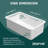 32 Inch Fireclay Farmhouse Kitchen Sink with Sink Grid and Basket Strainer