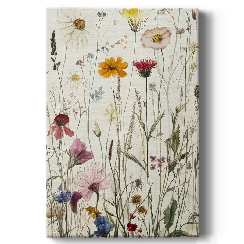 Floral, toile tendue avec châssis Lxxxi, prête à être accrochée, H 60 po x l 40 po