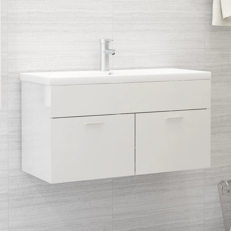 Elionora Bathroom Cabinet, Gloss White
