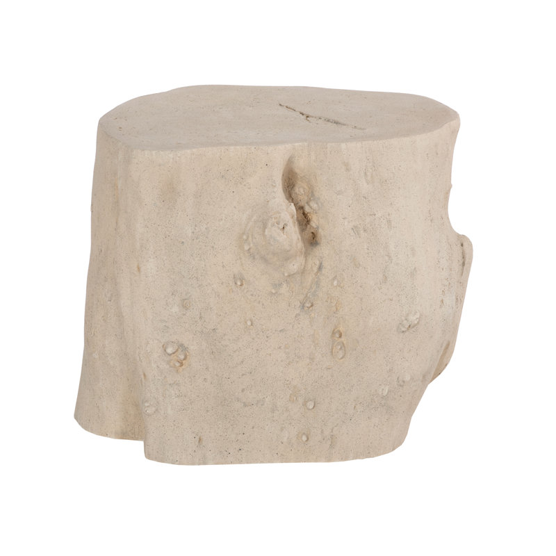 Cast Naturals Log Resin Accent Stool