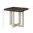 Valluri Contemporary End Table, Walnut And White-73318293