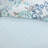 8 Piece Cotton Bedding King Blue - Printed Floral Reversible, Solid Euro Shams, Bed Skirt Comforter Watercolor Medallion Print,