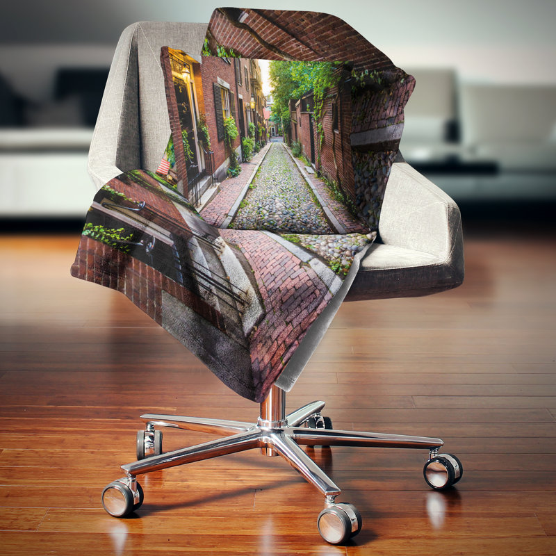 Oreiller Street Massachusetts, 16 po x 16 po, Coussin décoratif