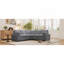 Power Recliner Sectional Sofa Home Theatre Reclining Sofa with Two USB Ports-1912259902