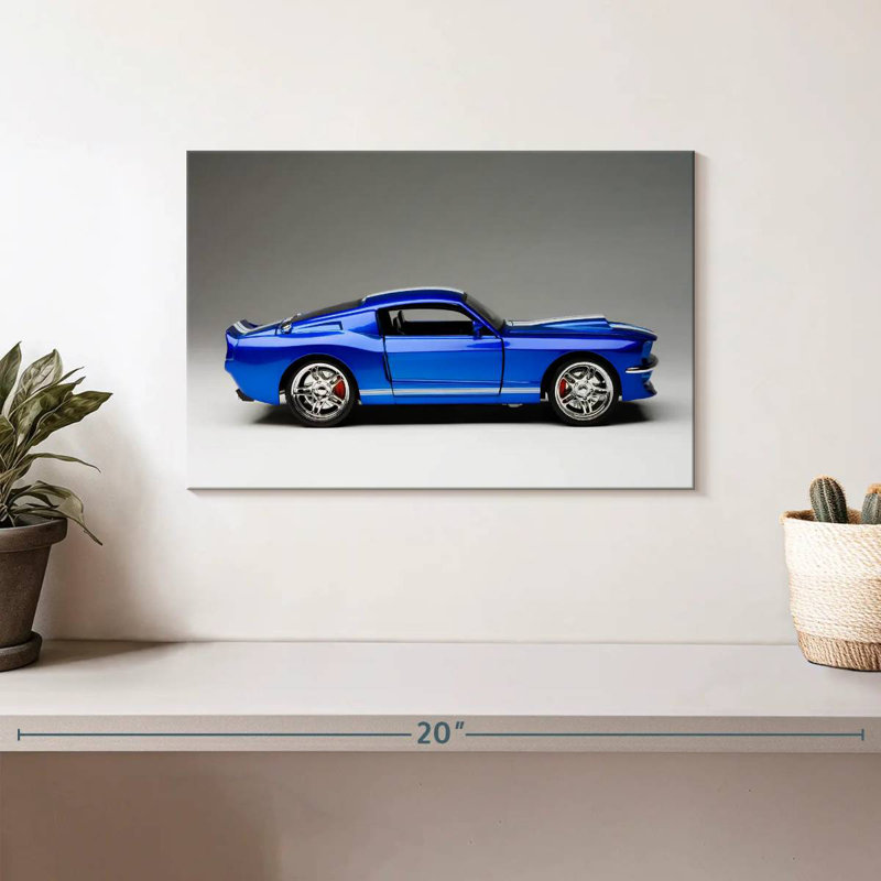 Voiture de sport Mehar Old Blue, H 8 po x l 12 po