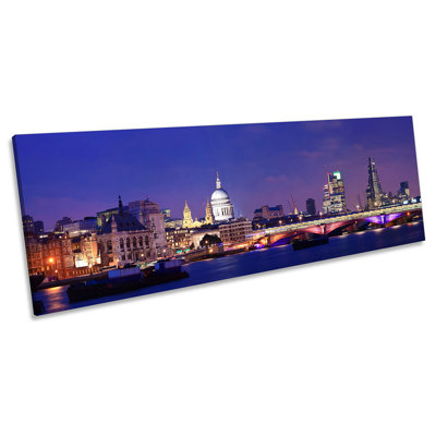 City Of London Landmarks - Wrapped Canvas Panoramic Art Prints