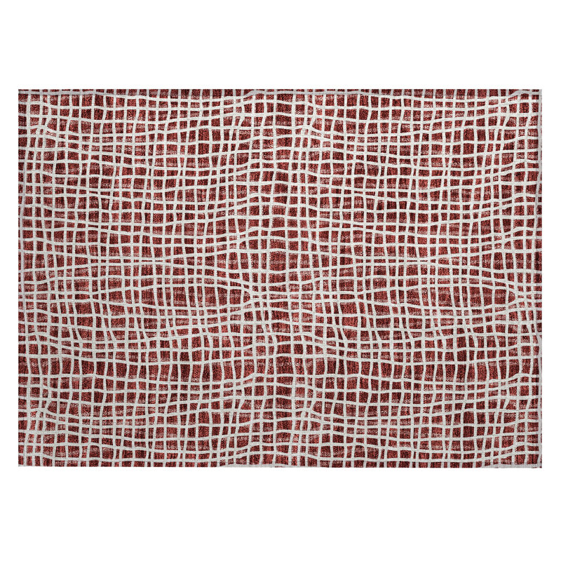  Finck Non-Slip Indoor / Outdoor Door Mat, Rectangle 1'8" x 2'6"