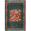 Ninfa Patchwork Area Rug in Green