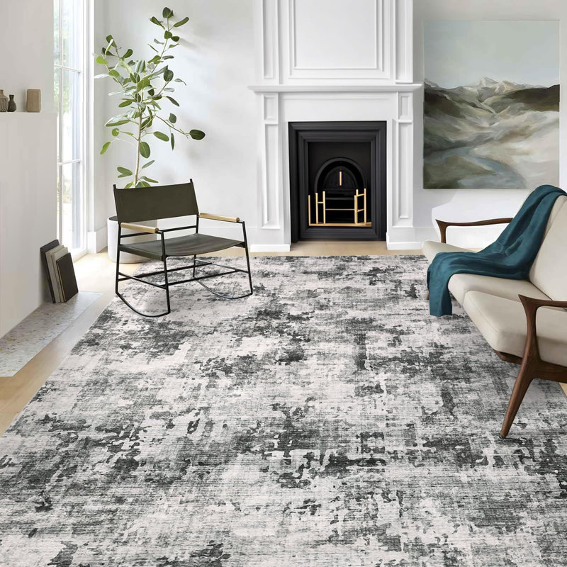 Area Rug, Rectangle 200 x 290 cm, Grey