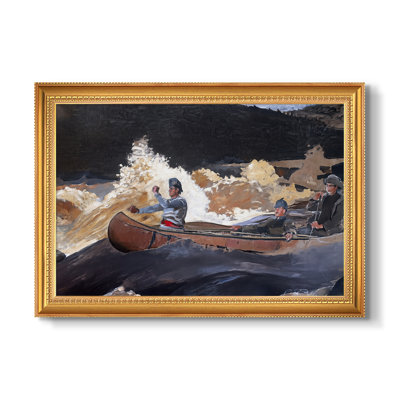 Shoot the Rapids, Saguenay River, 1905-1910 - Winslow Homer - Toile encadrée sur mesure