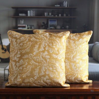Housses de coussin en mélange de coton naturel fait à la main Novica (paire)
