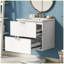 Meuble-lavabo mural moderne à 2 tiroirs-105352222