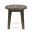 Table d'appoint d'extérieur en bois d'acacia durable avec conception à lattes classique, parfaite pour la terrasse et la cour