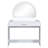 39" Makeup Vanity Table With Mirror Touch Screen Lighted Mirror, Dressing Table With Drawer For Bedroom