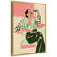 Impression sur toile encadrée «Fashion Woman Dr potable Martini» par Honey Island Studio