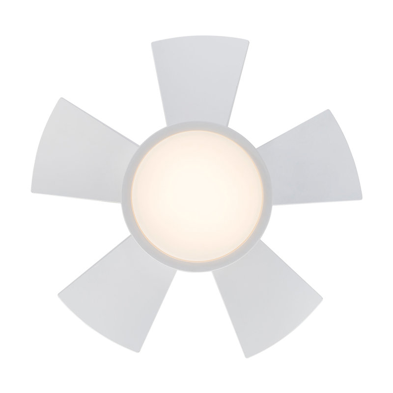 Ventilateur de plafond encastré à 5 pales intérieur / extérieur Vox avec télécommande et ensemble d'éclairage à DEL Vox, 26"