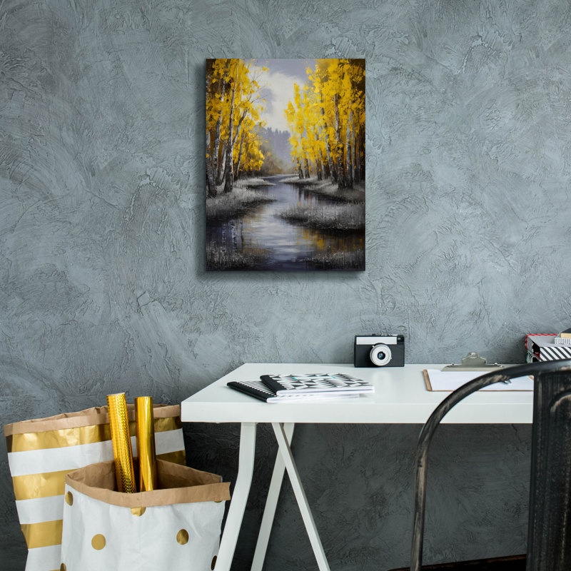 «Silver Creek» par Andreas Magnusson, art mural 12 po x 16 po, H 16 po x l 12 po x P 0,75 po