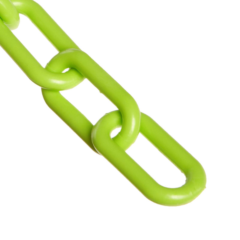 Chaîne en plastique, Vert sécurité, H 1,44 po x l 300 po x P 0,21 po