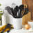 Silicone Onyx 27 cm Silicone Tongs, Black