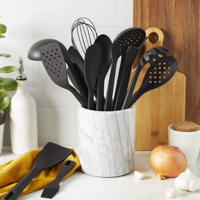 Henckels 4-Piece Black Silicone Cooking Utensil Set