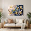 Oiseaux, art mural beige et canari-1676827978