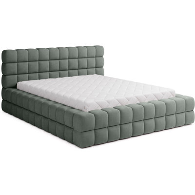 Monzerat Upholstered Bed with Mattress