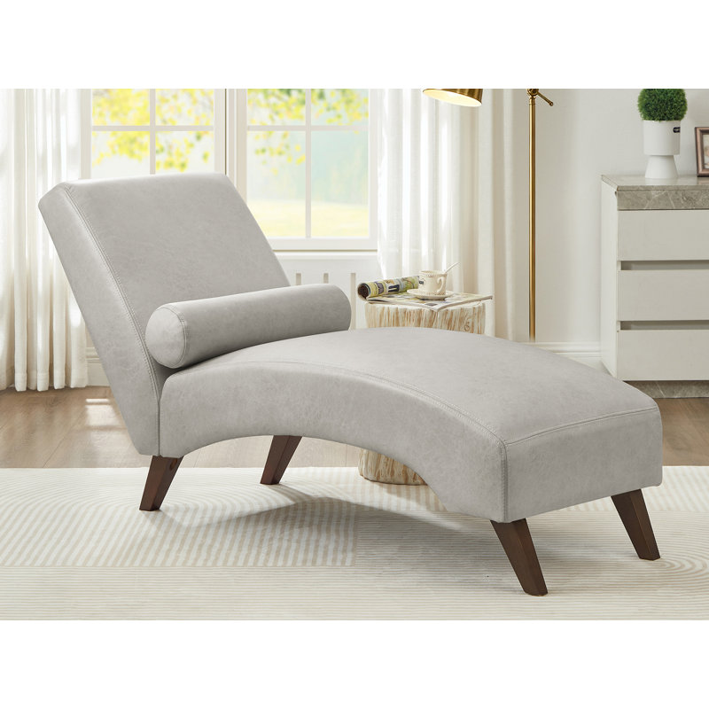 Chaise longue rembourrée, Gray
