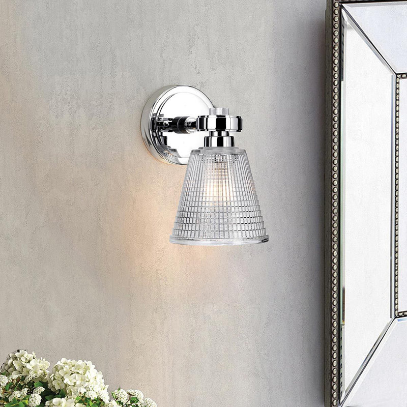 Merseyside Armed Sconce, Polished Chrome