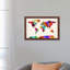 Map Of The World (Abstract Painting) II by Michael Tompsett - Print on Canvas-42157138-56803696