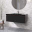 Meuble-lavabo moderne à rayures avec lavabo simple-338554064