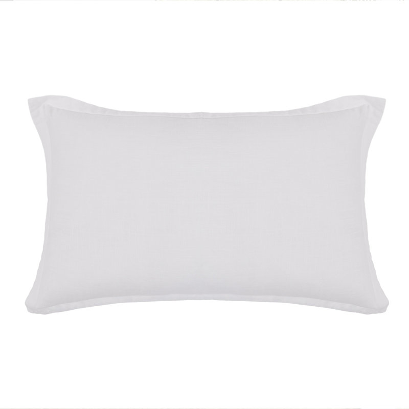 Georgie Bamboo Linen Sham, White, King