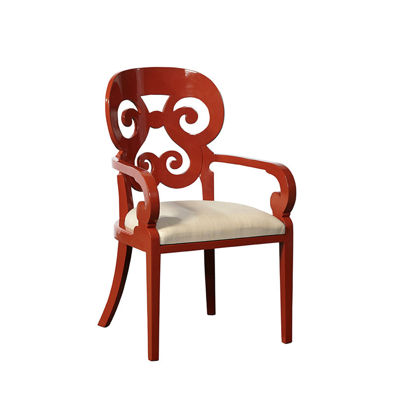 Linen Armchair, Terracota