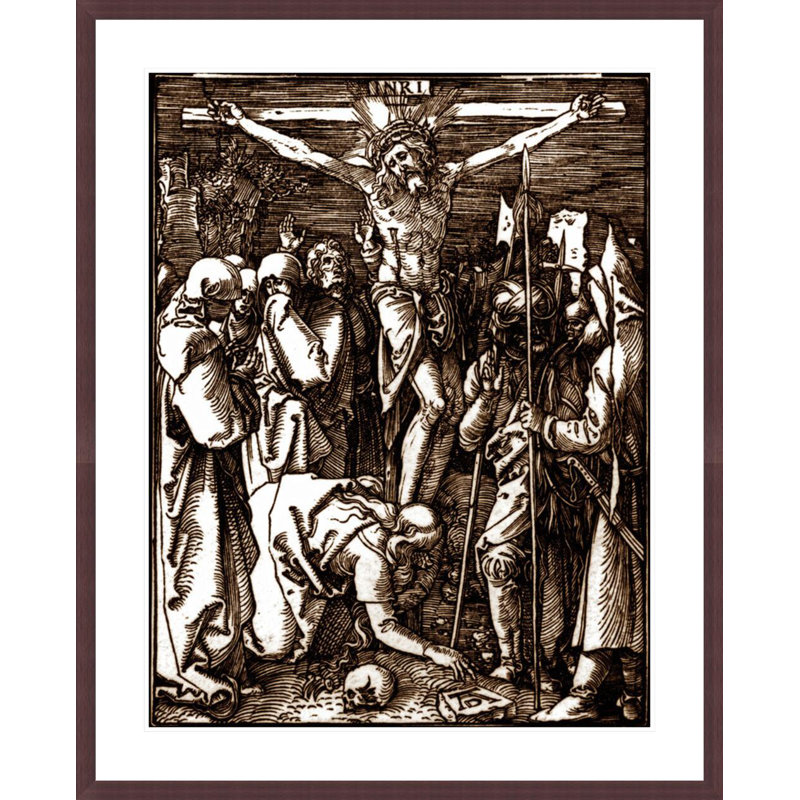 «The Crucifixion» par Albrecht Dürer, impression giclée sur cadre, H 41,41 po x l 33,5 po