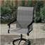 Ensemble de 2 chaises d'extérieur grises et pivotantes