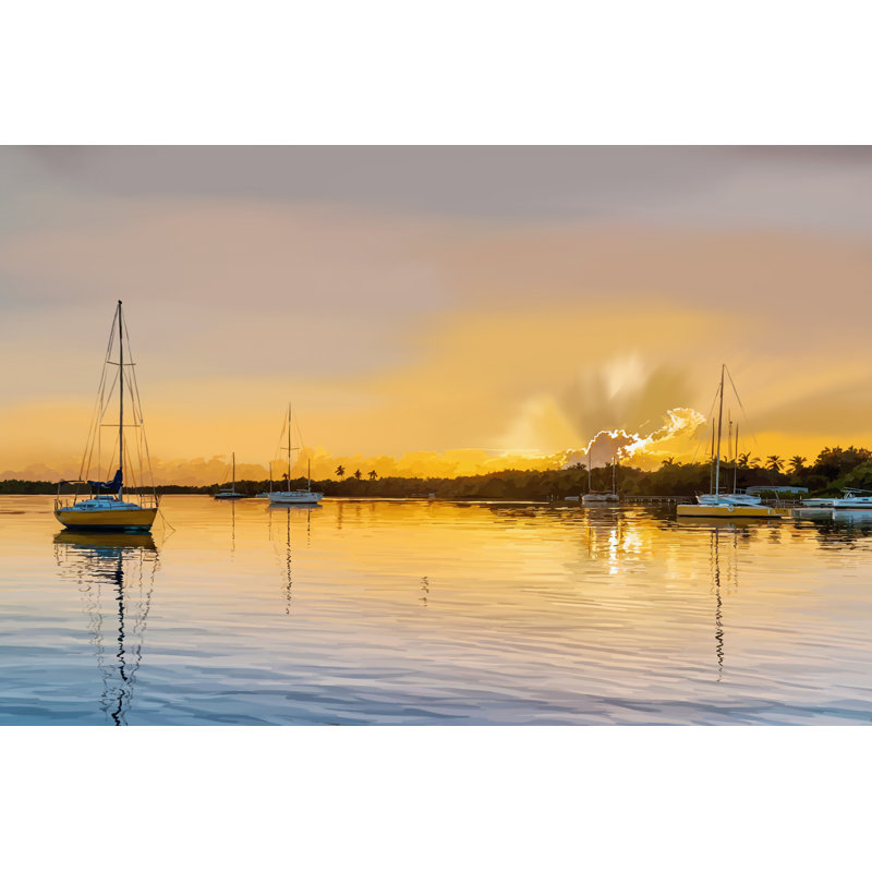 Sailing Portrait II by Emily Kalina - Wrapped Canvas Art Prints, 30cm H x 46cm W