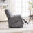 39.76" Wide Power Lift Assist Heated Massage Recliner with Dual Hidden Cup Holders, Two Remote Controls & Microfiber Upholstery-102145156