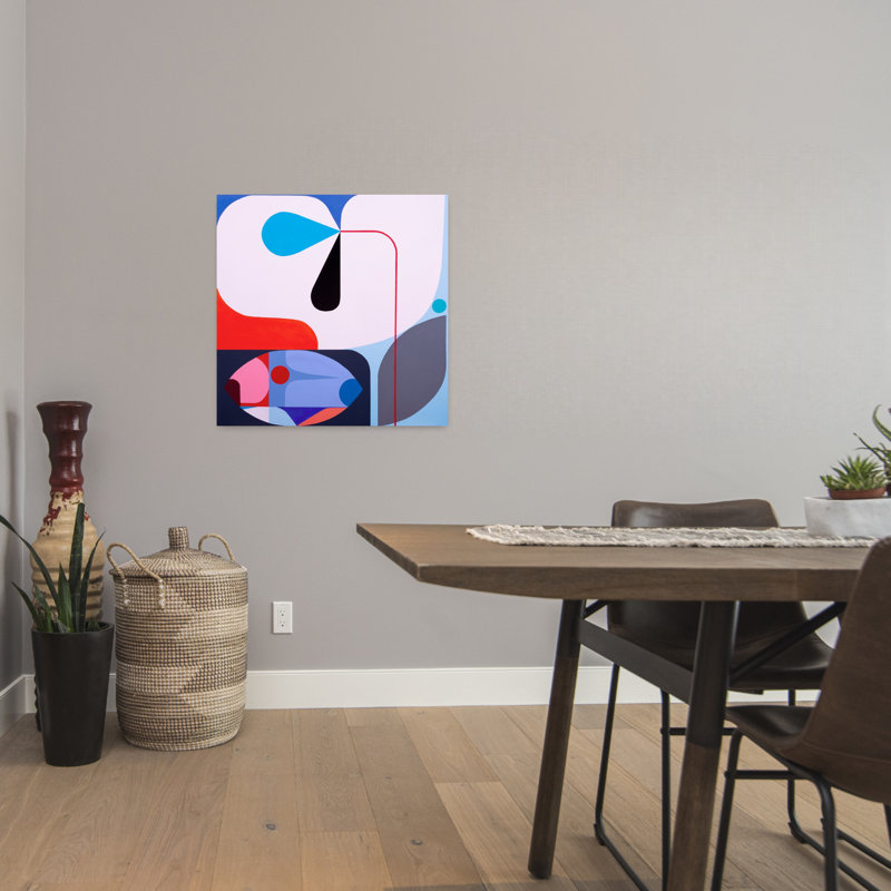 Crescendo abstrait, art moderne contemporain, H 24 po x l 24 po