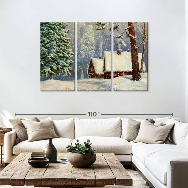 Alvord Winter Wonderland Cabins, 48" H x 74" W