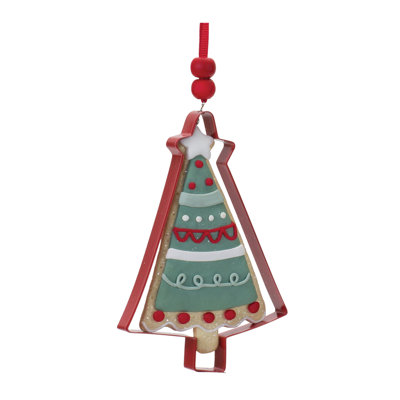 Melrose International No Pattern Holiday Shaped Ornament In White;green;red;white;green;red;white;gr