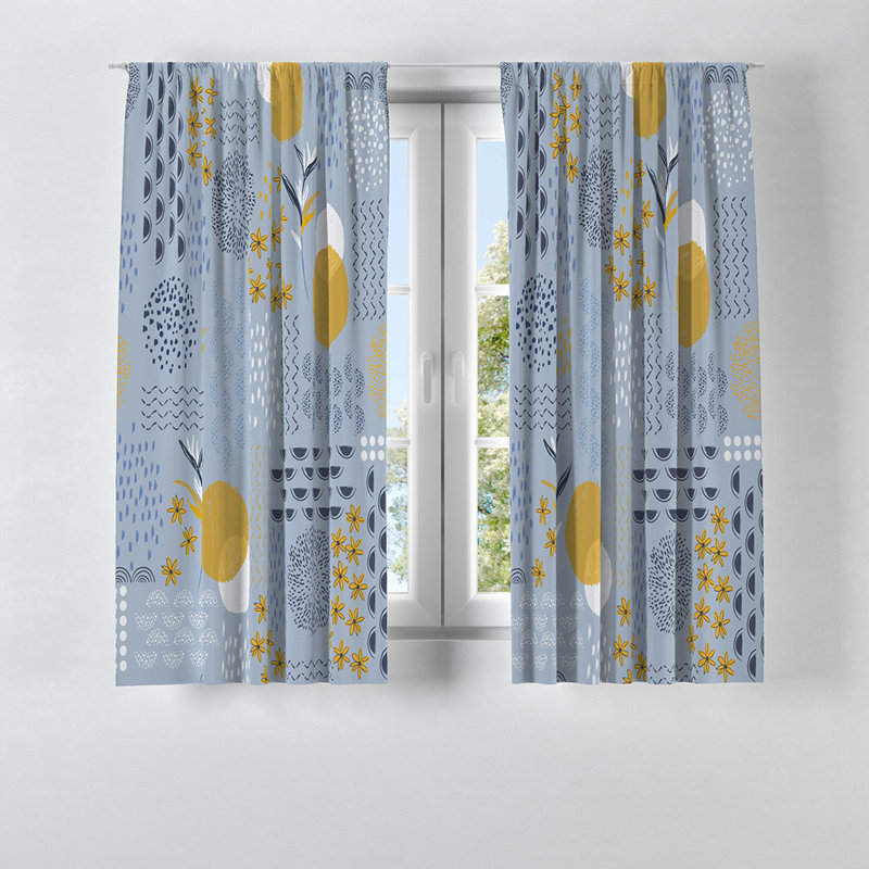 Panneau de rideau semi-transparent, L 20 po x L 52 po