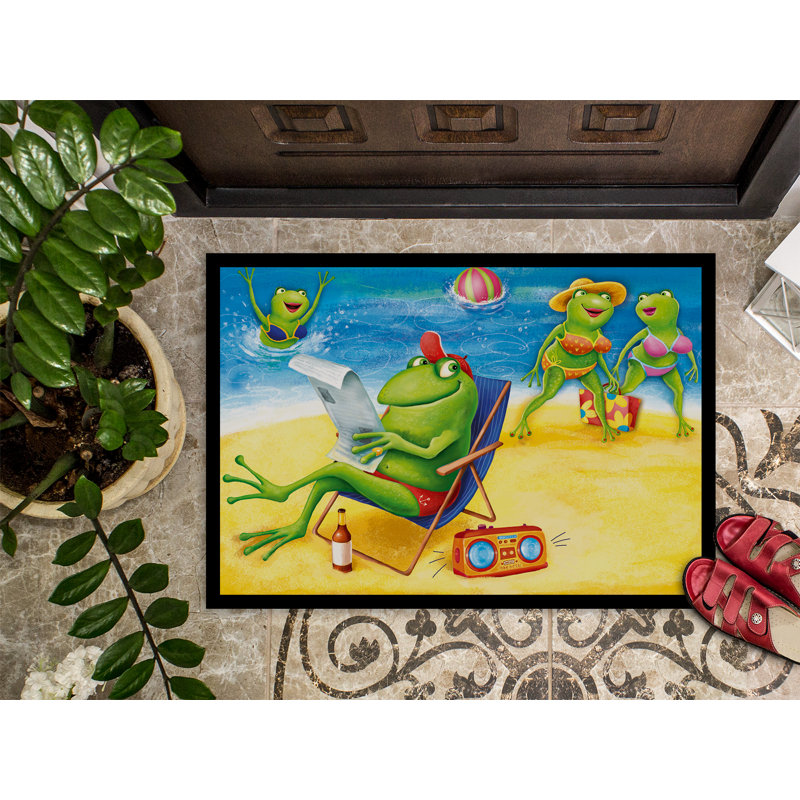 Fentes Non-Slip Outdoor Doormat, Rectangle 2' x 3'