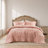 3-Piece King Comforter Set,Pink