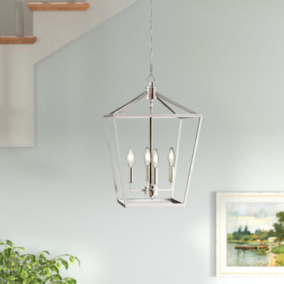 Poisson 4 - Light Dimmable Lantern Geometric Chandelier