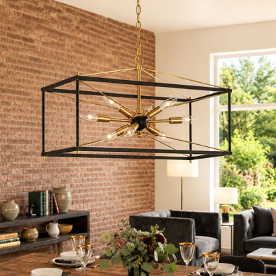 Marval 8-Light Kitchen Island Cage/Lantern Pendant