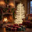 Sapin de Noël artificiel pré-illuminé de 1,83 m avec 623 extrémités de branches en PE, 420 lumières DEL blanc chaud, sections articulées et support métallique pliable