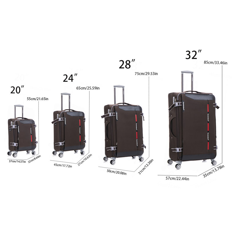 Softside Upright Luggage Set , Lightweight,4-Piece (20//24/28/32)