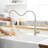 Commercial Kitchen Faucet With Brushed Nickel Pull Out Spray - Stable Performance Modern Sink Stream And Modes-2103600742